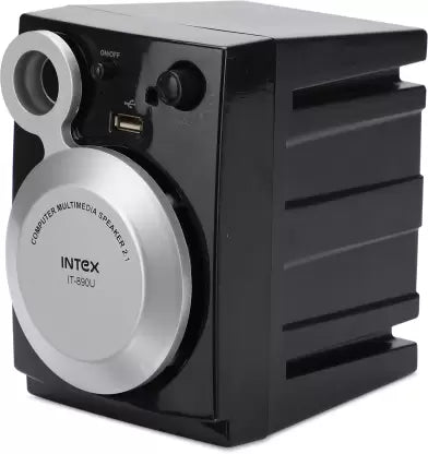 Intex IT 890 16 W Portable Laptop/Desktop Speaker (Black-Grey, 2.1 Channel) Intex IT 890 16 W Portable Laptop/Desktop Speaker (Black-Grey, 2.1 Channel)